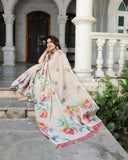 Elegant Linen Tissue Silk Saree Collection