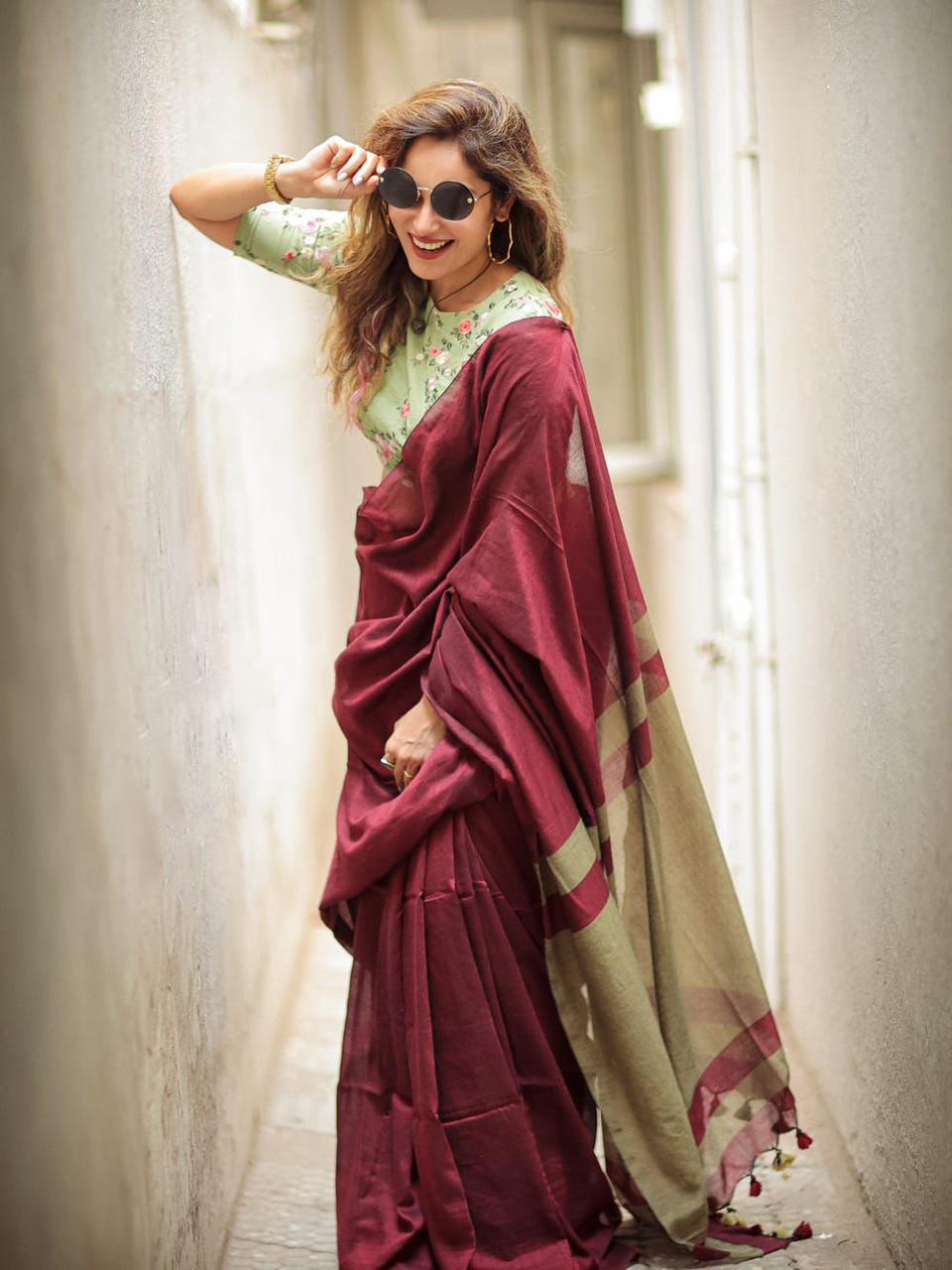 LILAN COTTAN DIGITAL PRINTED SAREE