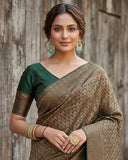 Elegant Soft Lichi Silk Banarasi Saree with Jacquard Work & Rich Pallu