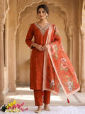 Premium Ethnic Wear Kurti Pant Dupatta Set