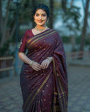 Traditional Soft Silk Saree with Rich Zari Pallu & Tassel Detailing