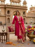 Premium Roman Silk Ethnic Wear Suit Set