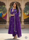 Women's Embroidered & Printed Ethnic Suit Set with Dupatta