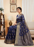 Soft Lichi Silk Banarasi Saree with Rich Pallu & Jacquard Weaving