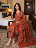Premium Pure Cotton Printed Kurti Pant Dupatta Set