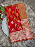 Mor Paithani Silk Saree with Meena Paithani Pallu, Peacock Motifs & Border Butti Blouse