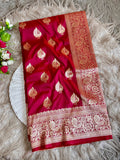 Mor Paithani Silk Saree with Meena Paithani Pallu, Peacock Motifs & Border Butti Blouse