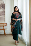 Premium Kalamkari Print Kurti Pant Dupatta Set