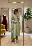 Ethnic Wear Kurti Pant Dupatta Set for Women
