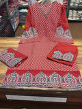 Premium Cotton Straight Kurti Pant Dupatta Set